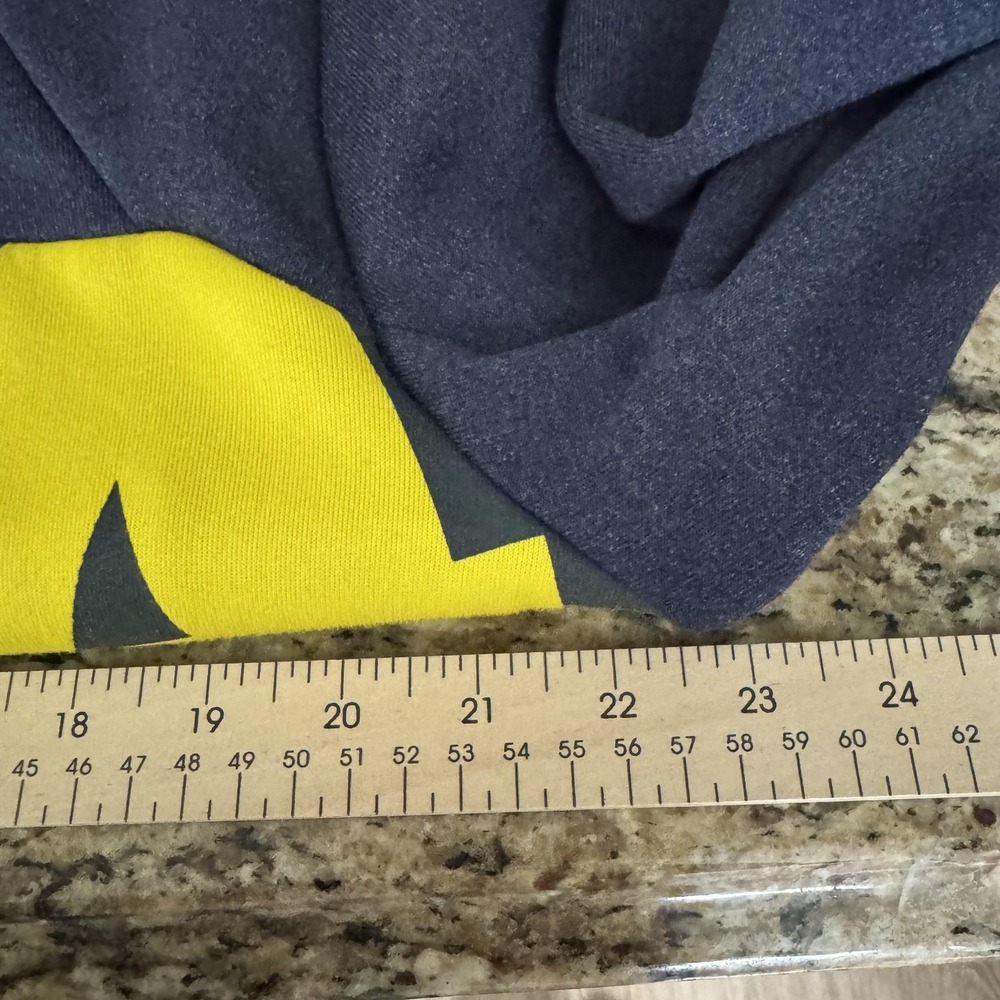 Michigan Wolverines Hoodie Mens Medium‎ Blue NCAA Adidas Quarter Zip Pullover - Picture 8 of 12